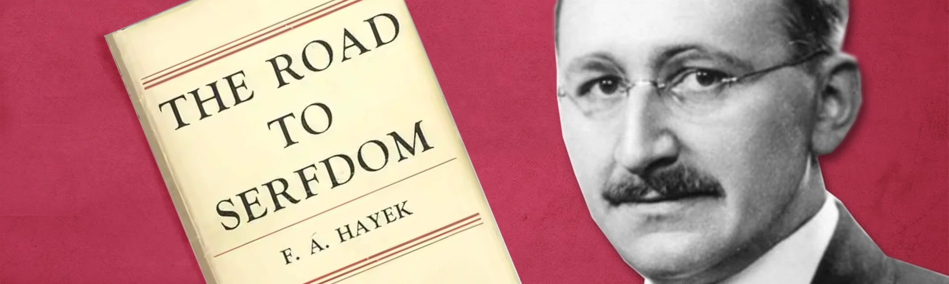 Hayek-Friedrich banner road to serfdom